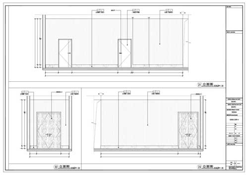 商場(chǎng)深化設計施工圖一層立面圖21-23