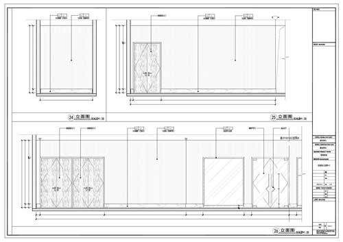 商場(chǎng)深化設計施工圖一層立面圖25-26