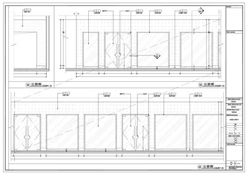 商場(chǎng)深化設計施工圖一層立面圖04-05
