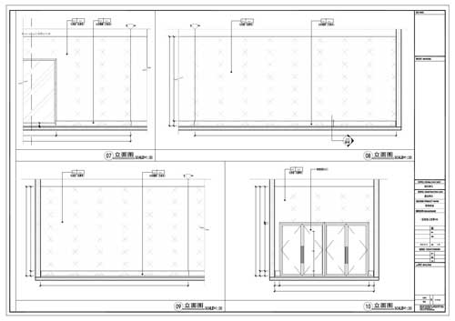 商場(chǎng)深化設計施工圖一層立面圖07-10
