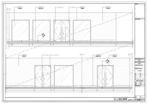 商場(chǎng)深化設計施工圖二層立面圖02