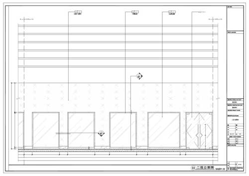 商場(chǎng)深化設計施工圖二層立面圖03