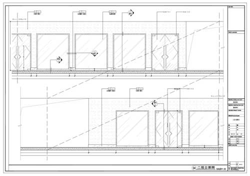 商場(chǎng)深化設計施工圖二層立面圖04