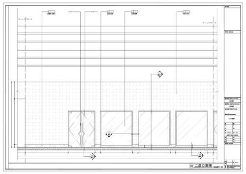 商場(chǎng)深化設計施工圖二層立面圖05