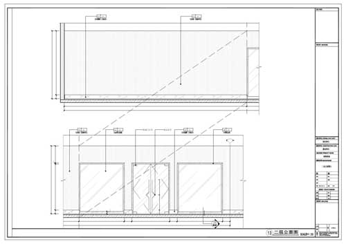 商場(chǎng)深化設計施工圖二層立面圖13