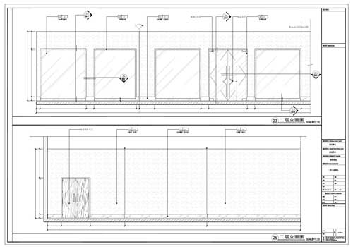 商場(chǎng)深化設計施工圖二層立面圖23/25