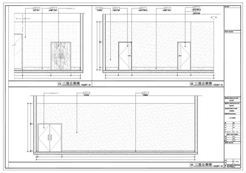 商場(chǎng)深化設計施工圖二層立面圖23/28/29