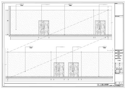 商場(chǎng)深化設計施工圖二層立面圖33