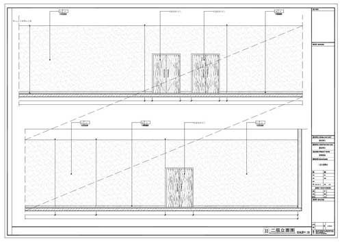 商場(chǎng)深化設計施工圖二層立面圖33
