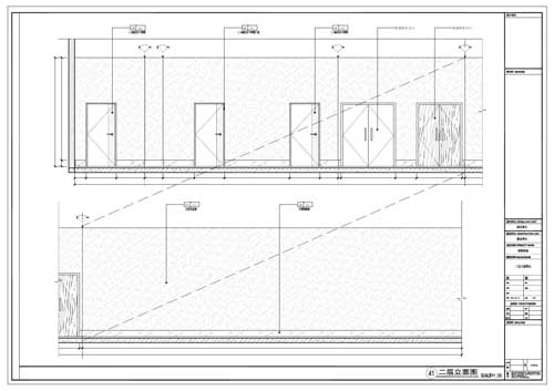 商場(chǎng)深化設計施工圖二層立面圖41