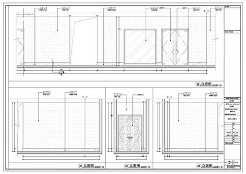 商場(chǎng)深化設計施工圖一層立面圖38-41