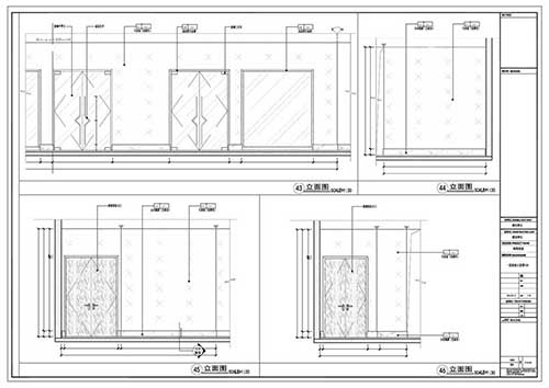 商場(chǎng)深化設計施工圖一層立面圖43-46
