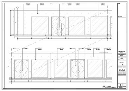 商場(chǎng)深化設計施工圖一層立面圖47