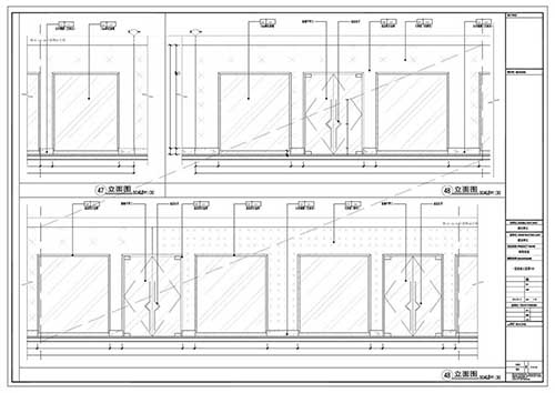 商場(chǎng)深化設計施工圖一層立面圖48