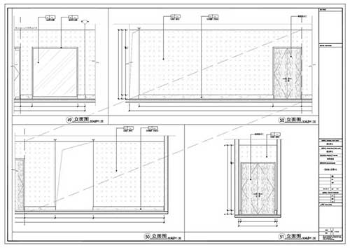 商場(chǎng)深化設計施工圖一層立面圖49-51