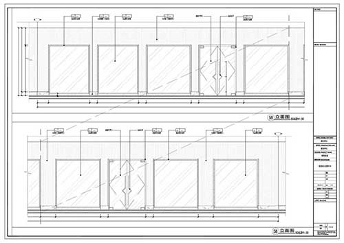 商場(chǎng)深化設計施工圖一層立面圖58