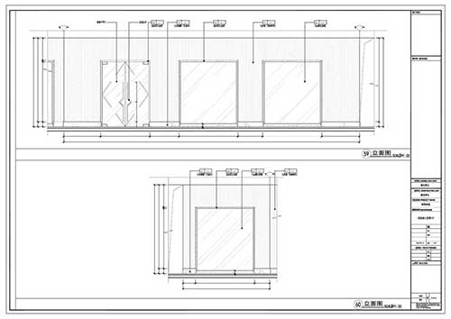 商場(chǎng)深化設計施工圖一層立面圖59-60