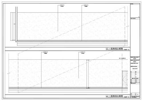 商場(chǎng)深化設計施工圖一層立面圖66