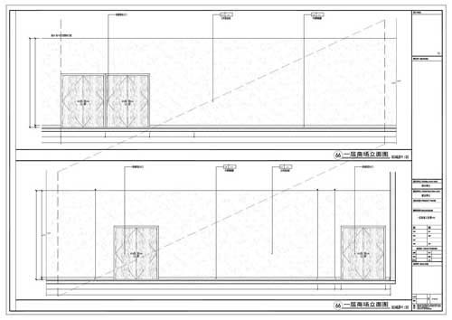 商場(chǎng)深化設計施工圖一層立面圖66