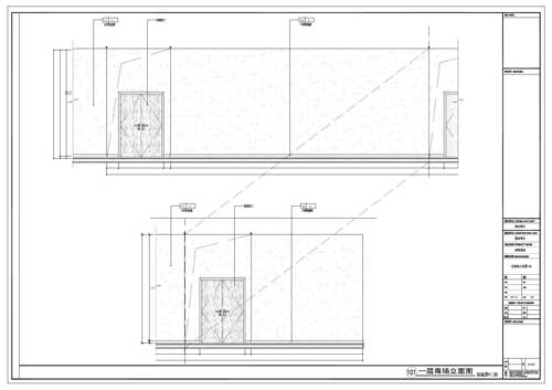 商場(chǎng)深化設計施工圖一層立面圖101