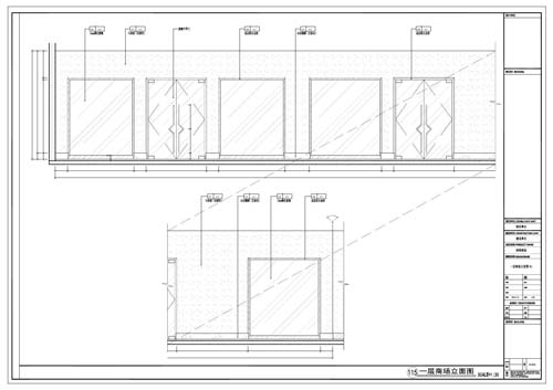 商場(chǎng)深化設計施工圖一層立面圖115