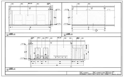 青少年活動(dòng)中心深化設計施工圖二層C區童玩區4/5/6立面圖